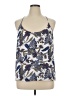 Ann Taylor LOFT 100% Polyester Blue Sleeveless Blouse Size XL - photo 1
