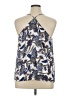 Ann Taylor LOFT 100% Polyester Blue Sleeveless Blouse Size XL - photo 2