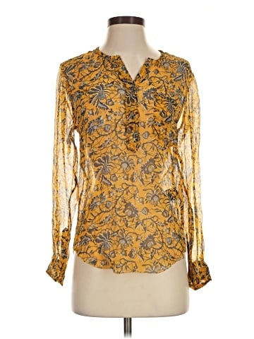 Étoile Isabel Marant Long Sleeve Silk Top (view 1)