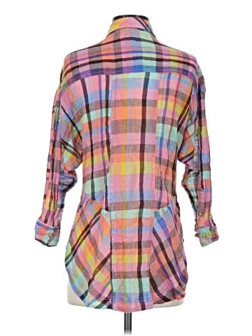 Pilcro 3/4 Sleeve Button-Down Shirt (view 2)