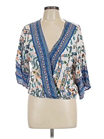 Mystree 3/4 Sleeve Blouse (view 1)