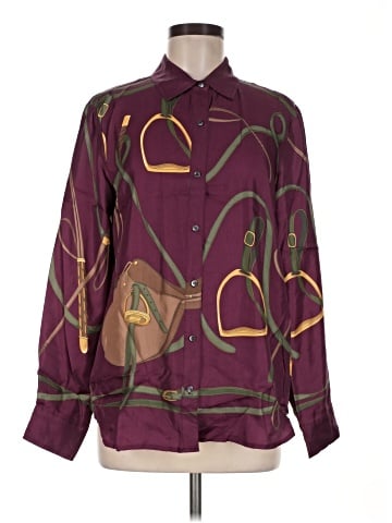 J. McLaughlin Long Sleeve Silk Top (view 1)