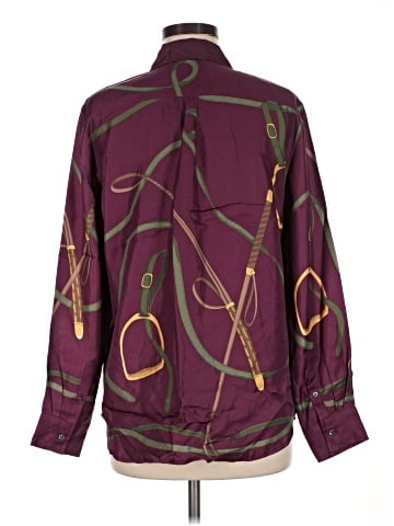 J. McLaughlin Long Sleeve Silk Top (view 2)
