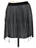Story On 100% Polyester Metallic Silver Formal Skirt Size M - photo 2