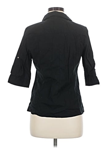 Jennifer & Grace 3/4 Sleeve Button-Down Shirt (view 2)