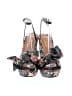 Lulus Floral Black Sandals Size 7 - photo 2