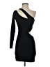 ASOS 100% Polyester Solid Black Cocktail Dress Size 4 - photo 1