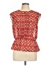 Halogen 100% Polyester Red Sleeveless Blouse Size Lg Petite - photo 1