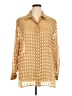 Notations 100% Polyester Tan Long Sleeve Blouse Size 1X - photo 1