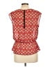 Halogen 100% Polyester Red Sleeveless Blouse Size Lg Petite - photo 2
