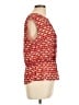 Halogen 100% Polyester Red Sleeveless Blouse Size Lg Petite - photo 4