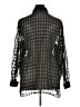Notations 100% Polyester Animal Print Black 3/4 Sleeve Blouse Size 1X - photo 2