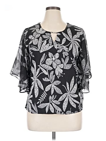 Sara Michelle Short Sleeve Blouse (view 1)