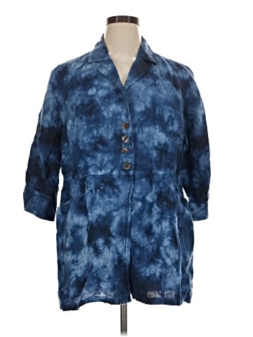 Soft Surroundings 3/4 Sleeve Button-Down Shirt (view 1)