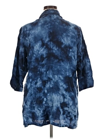 Soft Surroundings 3/4 Sleeve Button-Down Shirt (view 2)