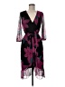 En Focus Studio Print Black Cocktail Dress Size 6 - photo 1