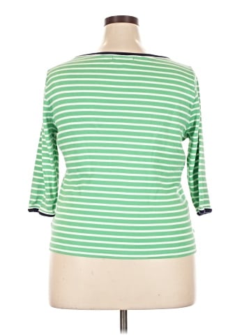 Lauren by Ralph Lauren 3/4 Sleeve T-Shirt (view 2)