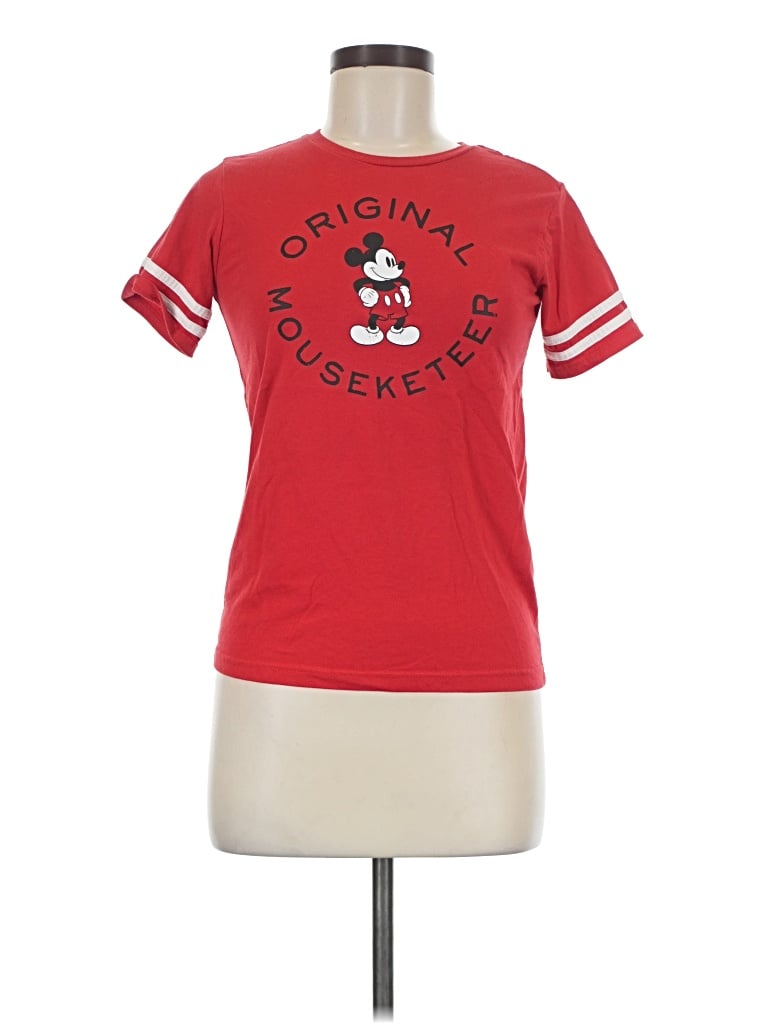 Pre-owned Disney Store Short Sleeve T-shirt In Red