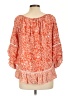 Fever 100% Polyester Orange 3/4 Sleeve Blouse Size XL (petite) - photo 2