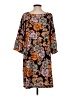 Monki 100% Polyester Paisley Orange Casual Dress Size S - photo 2
