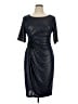 Connected Apparel Metallic Silver Cocktail Dress Size 14 - photo 1