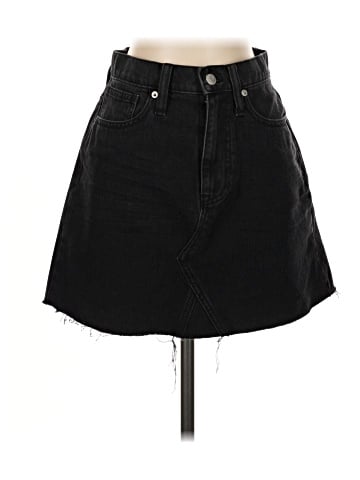 Madewell Denim Frisco Mini Skirt in Lunar Wash (view 1)
