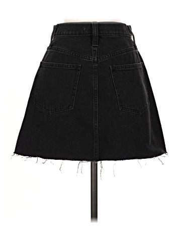 Madewell Denim Frisco Mini Skirt in Lunar Wash (view 2)