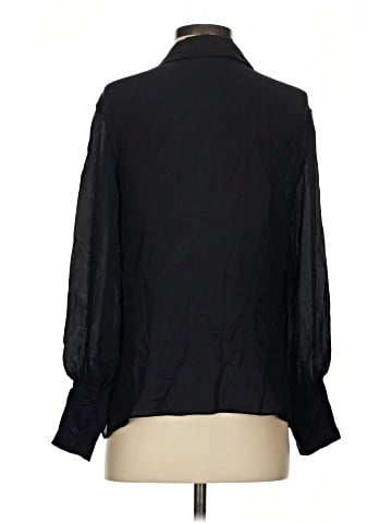 Nili Lotan Long Sleeve Silk Top (view 2)