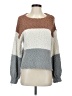 Altar'd State Color Block Brown Pullover Sweater Size XS - photo 1