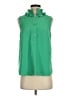 J.Crew Green Sleeveless Button-Down Shirt Size S - photo 1