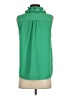 J.Crew Green Sleeveless Button-Down Shirt Size S - photo 2