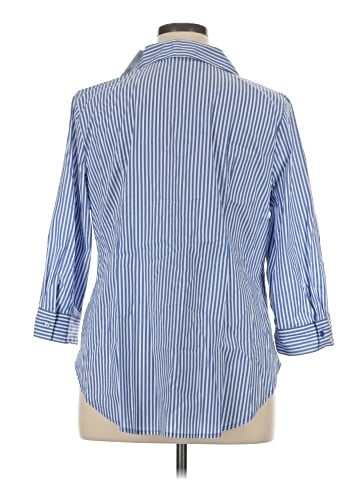 Worthington 3/4 Sleeve Button-Down Shirt (view 2)
