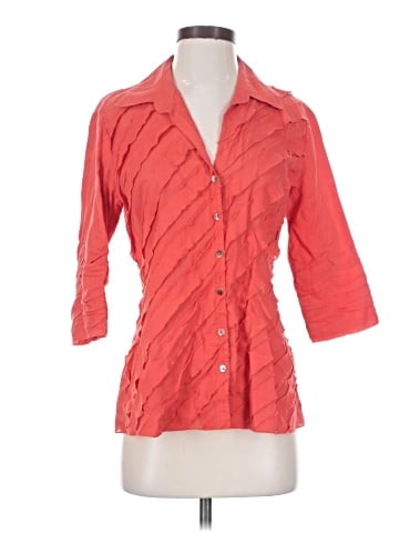 Nic + Zoe 3/4 Sleeve Button-Down Shirt (view 1)