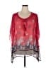 Lane Bryant 100% Polyester Red Poncho Size 18 - 20 Plus - photo 1