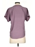 Monteri 100% Polyester Purple Short Sleeve Blouse Size S - photo 2
