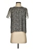 J.Crew Silver Short Sleeve Silk Top Size 00 (petite) - photo 1