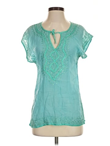 Calypso by Christiane Celle Short Sleeve Blouse (view 1)