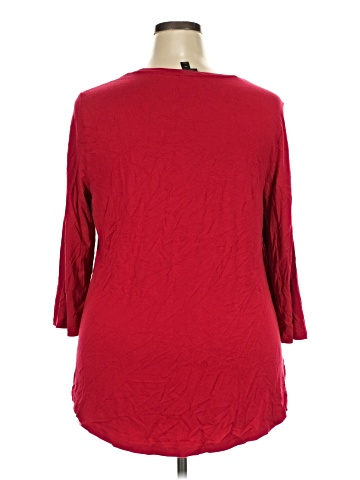 JM Collection 3/4 Sleeve Top (view 2)