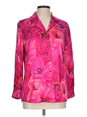 St. John 3/4 Sleeve Silk Top (view 1)
