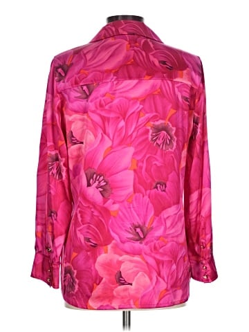 St. John 3/4 Sleeve Silk Top (view 2)