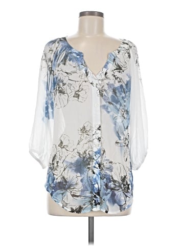 AB Studio 3/4 Sleeve Blouse (view 1)