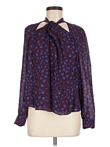 Parker Long Sleeve Silk Top (view 1)