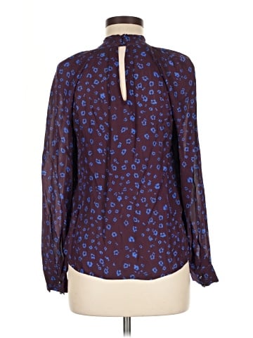 Parker Long Sleeve Silk Top (view 2)