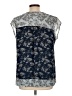DR2 100% Polyester Blue Short Sleeve Blouse Size L (estimated) - photo 2