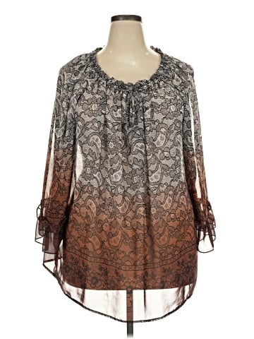 Maggie Barnes 3/4 Sleeve Blouse (view 1)