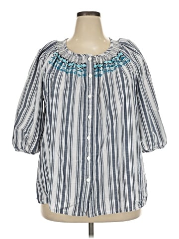 Catherines 3/4 Sleeve Blouse (view 1)