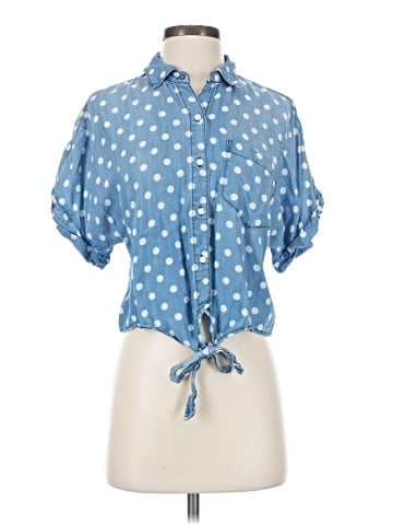 SNEAK PEEK Short Sleeve Blouse (view 1)