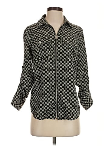 MICHAEL Michael Kors 3/4 Sleeve Button-Down Shirt (view 1)