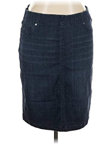 Liverpool Los Angeles Denim Skirt (view 1)