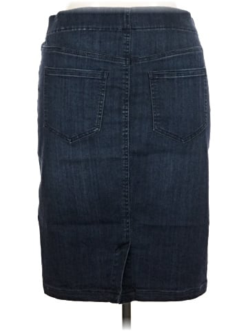 Liverpool Los Angeles Denim Skirt (view 2)
